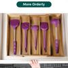 Utoplike Cutlery Storage Extendable Cutlery Wooden Storage Sliding Dish Storage Kitchen Drawer Tabletop Drawer, Case, Box, Tray, Case, Storage,