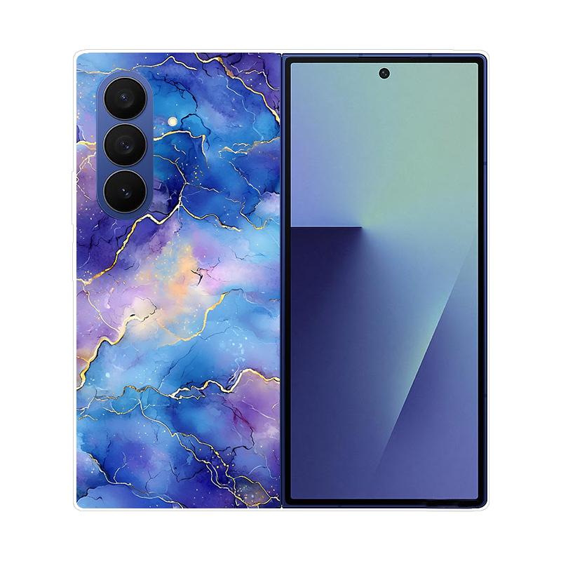 For Samsung Galaxy Z Fold 7 Case Marble Hard PC Back Cover For Samsung Galaxy Z Fold7 ZFOLD7 Full Protective Phone Shell