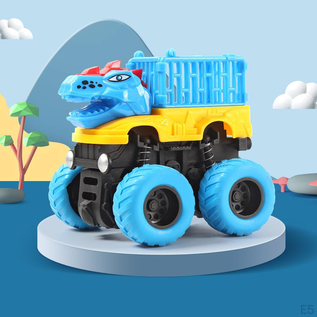 Baby Dinosaur Truck Carrier, Early Educational Toys Vehicles Toy Cars Playset for Unisex
