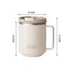 500 ml Isolerad Kaffemugg 304 Rostfritt Stål Dubbelväggig Mjölkkopp Med Handtag Läckagesäker Dricksflaska Servis för Student