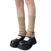 Ribbed Knit Boot Cuffs Footless Socks with Elegant Bows Designs for Women Layered Ruffle Edge Leg Warmers Streetwear