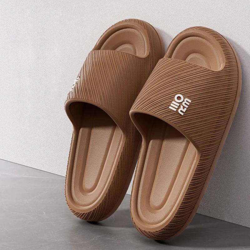 Bestellen Sie eine Nummer größer, modische Sommer-Paar-rutschfeste flache Pantoletten, geschmeidige, weiche, gemütliche Strandsandalen, Herren-Hausschuhe, Damen, lässige Flip-Flops für zu Hause