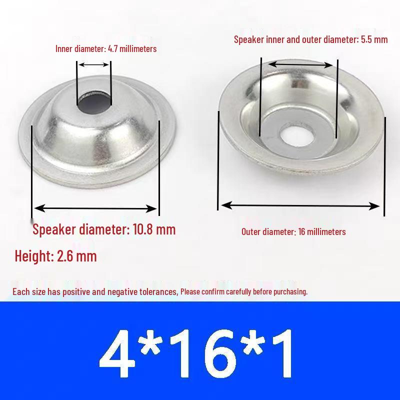 304 Stainless Steel Bowl Mat Washer and Recessed Screw Decoration Set