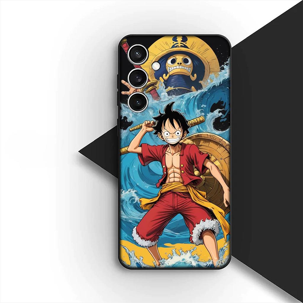 For Samsung Galaxy S24 S25 S23 FE Ultra Plus S7 Edge S25+ S23+ A56 5G Phone Cover Soft Case Nami One Pieces Luffy Roronoa Zoro