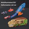 Triangle Dragon Multi layer Track Storage Car -Can Accommodate Multiple Cars, can eject Track Toy Car - Puzzle Science Dinosaur