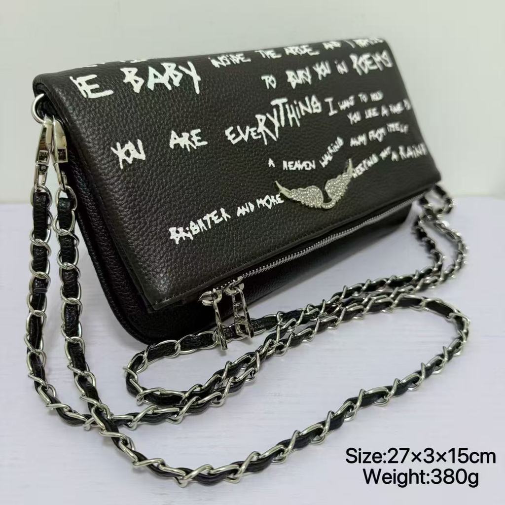 French Fashion Winged Crossbody Bag With Pu Material And Magnetic Closure For Daily Use
