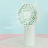 Handheld Fan Cartoon Cat Ear Design Adjustable Wind Speeds Battery Operated Pocket Fan Quiet Low-Noise Motor Cooling Fan