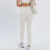 Damen Freizeitmode Hose Hohe Taille Neun-Minuten-Hose Einfarbig Slim Stretch Jogginghose