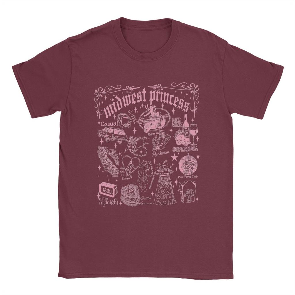 Heren T-shirts Chappell Roan Pink Ponys Club Vintage Katoenen T-shirt Korte Mouw T-shirt Ronde Hals Kleding Zomer