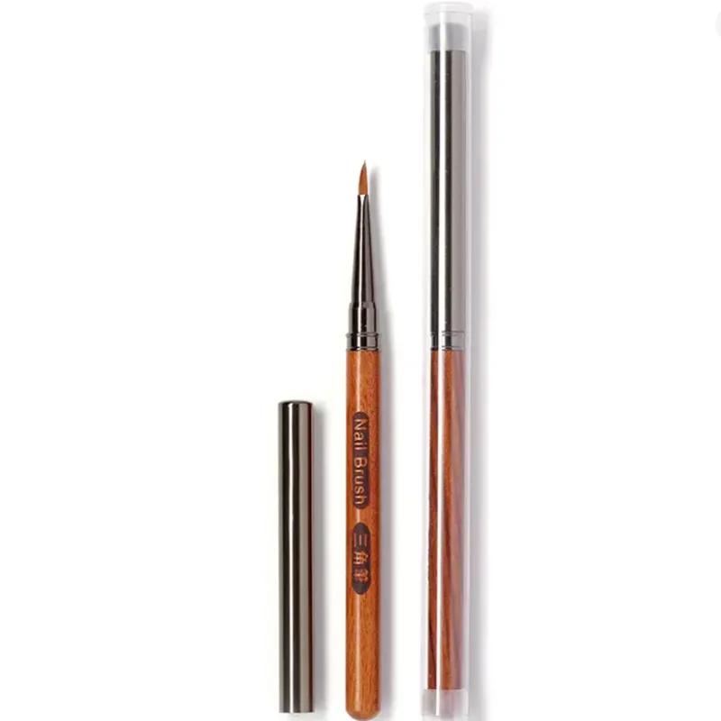 

Triangular Nail Art Brush Pen 3D Tips Pattern Phototherapy Acrylic Nail Brush UV Gel DIY Manicure Tools Wood Handle Nail Brushes