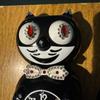 Used Kit-Cat Klock Rhinestone Decorated Cat Wall Clock