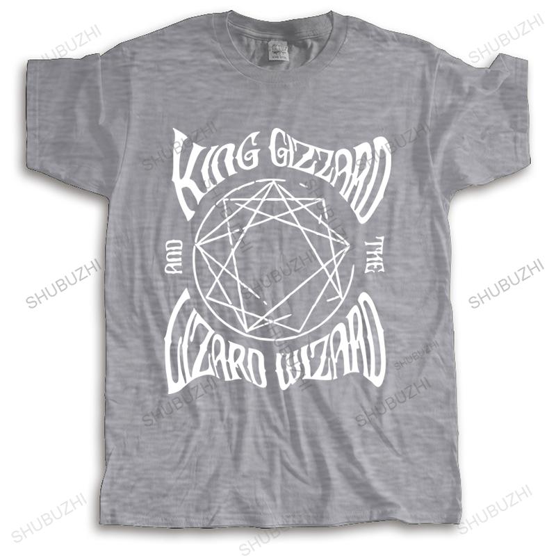Cotton Summer Vintage Tshirt Men Crew Neck Funny Tops King Gizzard And The Wizard Lizard Homme Brand Tshirt Unisex Teeshirt