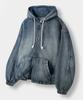 Dimitri Black Asi Four Seasons Essentials Zip-Up Hoodie_Denim Dust Indigo