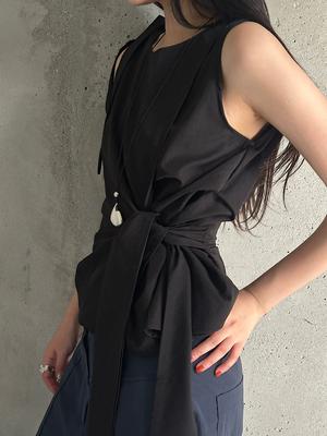 APOEM Drape Tie Blouse (2C)