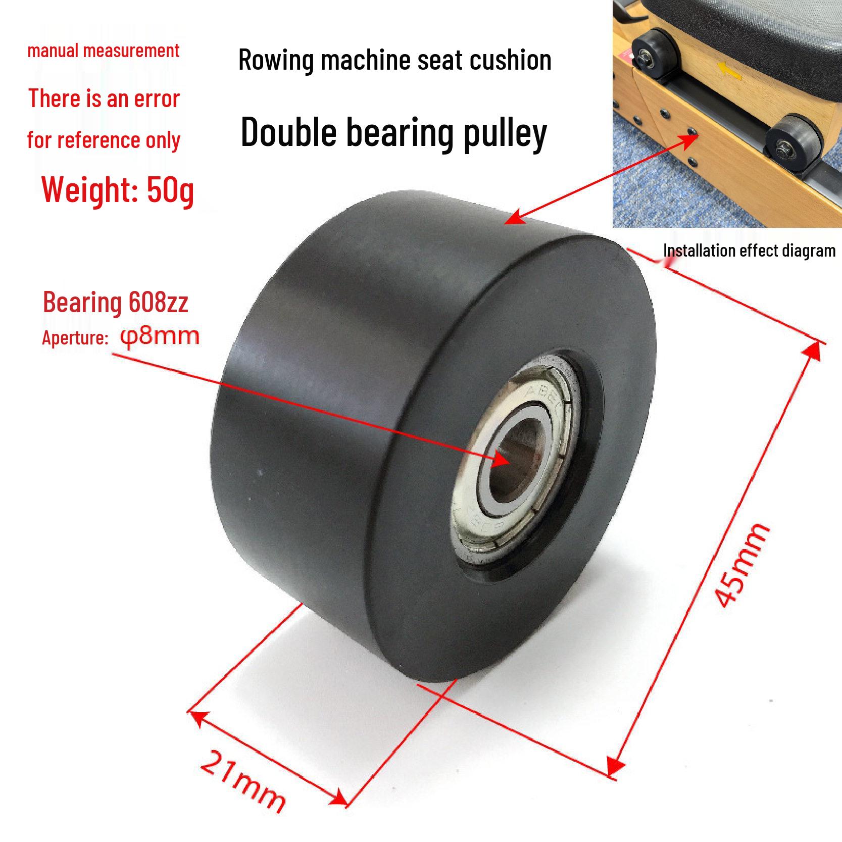

Water-Resistant Wooden Rower Cushion with Double Bearing Pulley Rollers Default Size