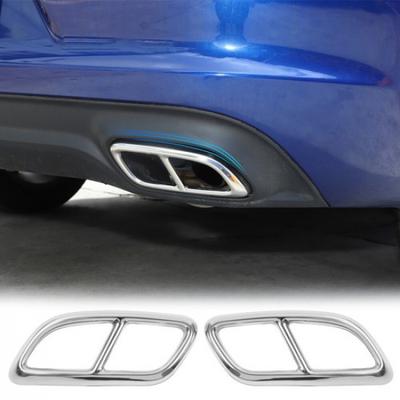 2X Achteruitlaat Decoratieve Afdekking Trim Voor Dodge Charger 2015+ Roestvrij Staal