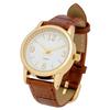 Fieldwork Women's Analog Watch with Brown Leather Strap and Small Mylar PP012-1