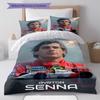 Biancheria da letto con motivo Senna Decorazione per la casa Regalo di compleanno ( 1 copripiumino + 2 federe, senza imbottitura),merchandising per fan.