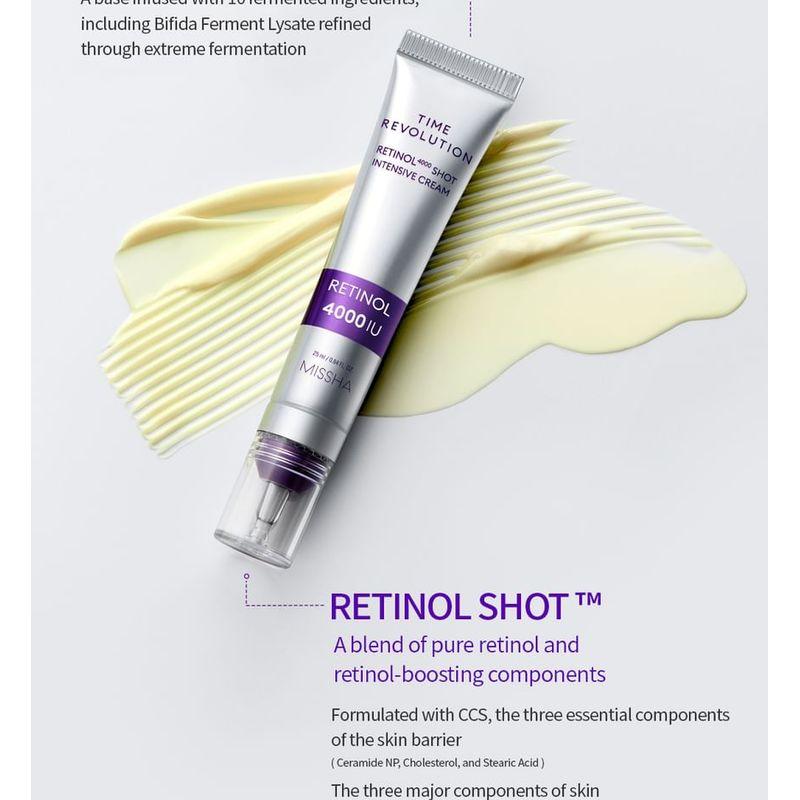 MISSHA - Time Revolution Retinol 4000 Shot Intensive Cream