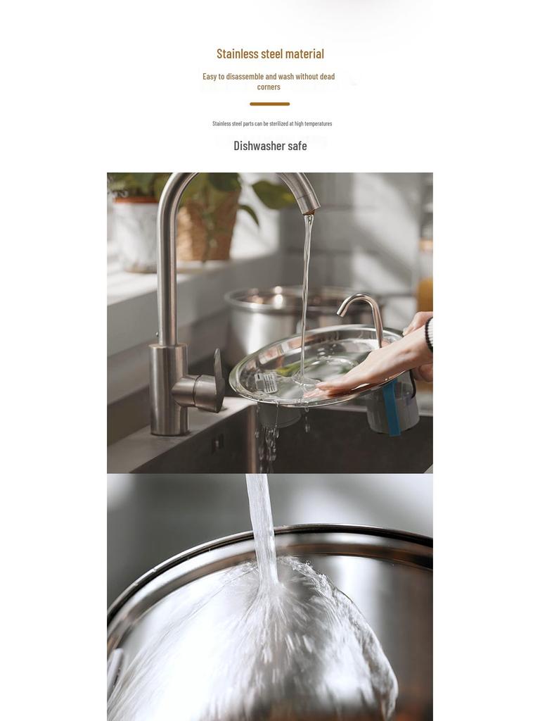 SUS304 Stainless Steel 4L Automatic Pet Water Dispenser with Visible Window
