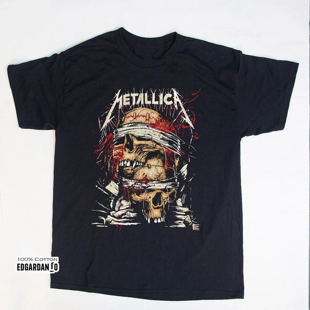 Metallica Хэви-метал Американская группа Черная Унисекс Футболка Размер S-5XL Унисекс Футболка XXL