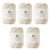 Raw Wool Yarn Acrylo XL Extra Thick 50g Made In Japan Set of 5 Balls (approx. 27m) (107.Beige)