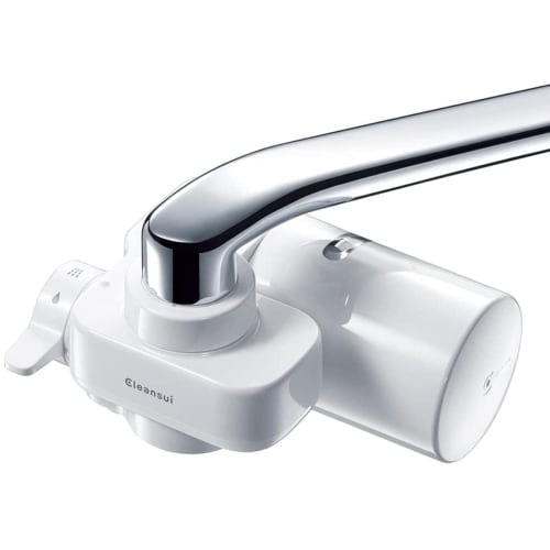 [.co.jp Exclusive] Cleansui Faucet-Mounted Water Purifier, CSP Series, with One Cartridge, CSP511-WT, Removes PFOS/PFOA and Fluorocarbon Compounds