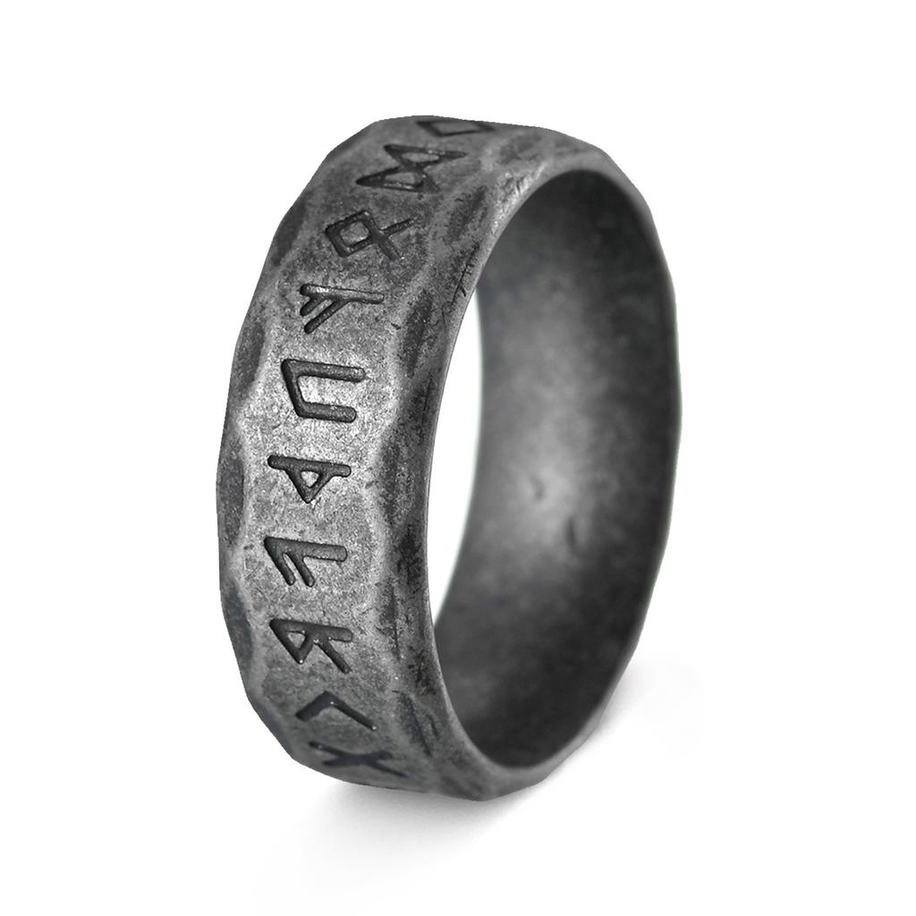 Neuer Wikinger Wikinger Runen Ring Retro Herrenschmuck
