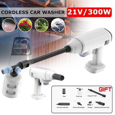 35Bar 300W Hochdruck Autowaschanlage Wasserpistole Schaumgenerator Akku-Waschmaschine Wasserpumpe für Akku