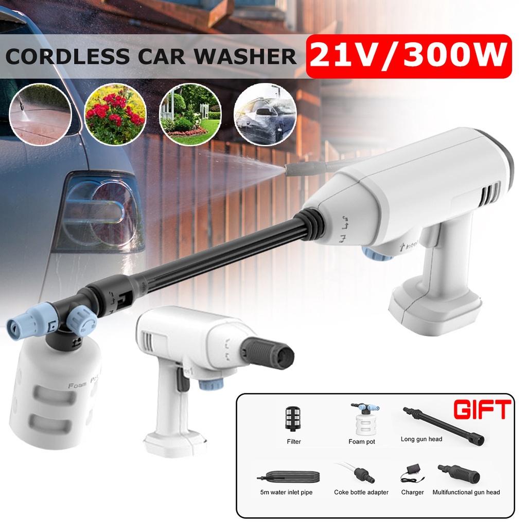 35Bar 300W High Pressure Car Washer Water Gun Foam Generator Cordless Washing Machine Water Pump for Battery