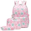 3 Pcs/Set School Bags for Teenage Girls Waterproof Children School Backpack Students Kids Schoolbag With Pencil Case Lunch Box