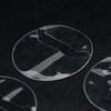 [LUYING] Round Clear Clip Covers for Badge Storage, 20-Pack, Compatible with 58mm Badges, Transparent Round Shape, Perfect for Collecting,