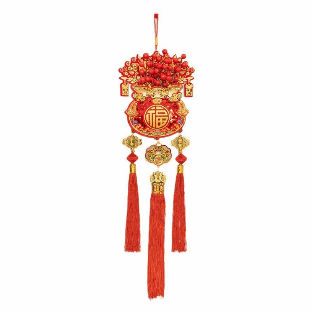 Traditional Spring Festival Pendants Lucky Bag Shape New Year Hanging Pendant  Wall Ornament
