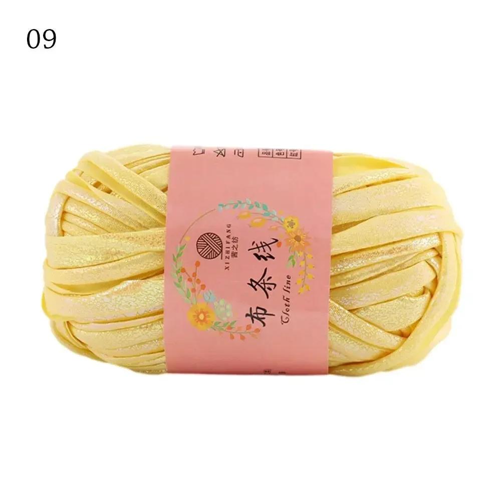 100g Ecopelle Filato da Crochet Lucido Filato per Maglia Fai-da-te Pallina di Filato per Borsa Coperta Cuscino Maglia Maglia all'Uncinetto Filato