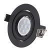 10pcs Black Recessed LED Ceiling Spot Light Adjustable Frame Round MR16 GU10 Bulb Fixture Downlight Holder for Decor Lighting