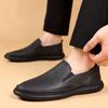 The First Layer of Cowhide Summer New Men's Casual Leather Shoes Genuine Leather Men's Breathable Single Shoes Soft Sole Soft Surface Men's Shoes