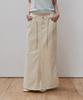 Hane Strap Layer Maxi Skirt_Cream