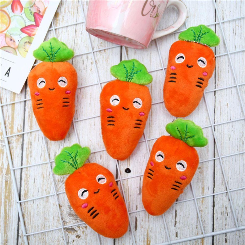 Keychain Vegetables Carrot Keychain Carrot Plush Keychain Plush Carrot Keyring Cartoon Key Holder
