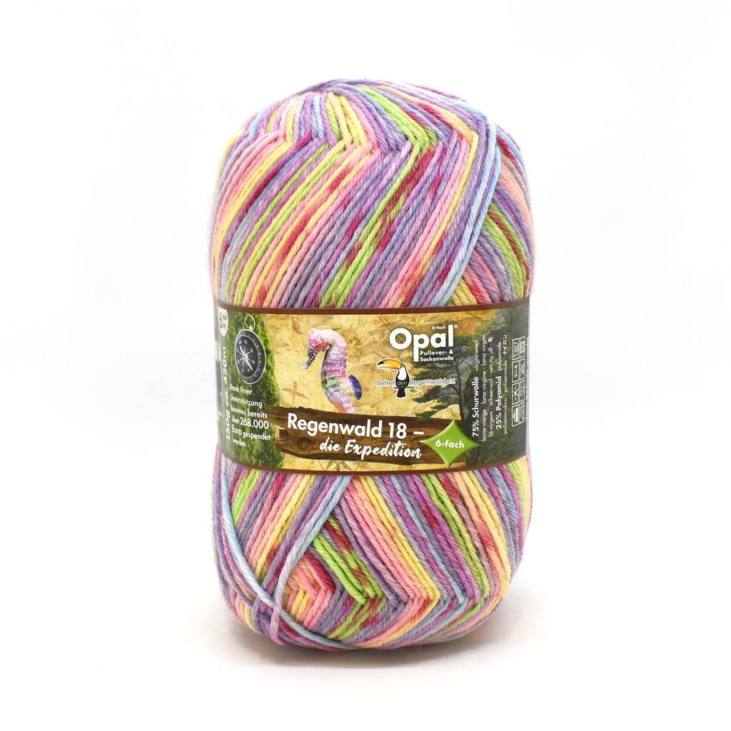 Opal Sock Yarn 18 6ply "Regenwald 11212"
