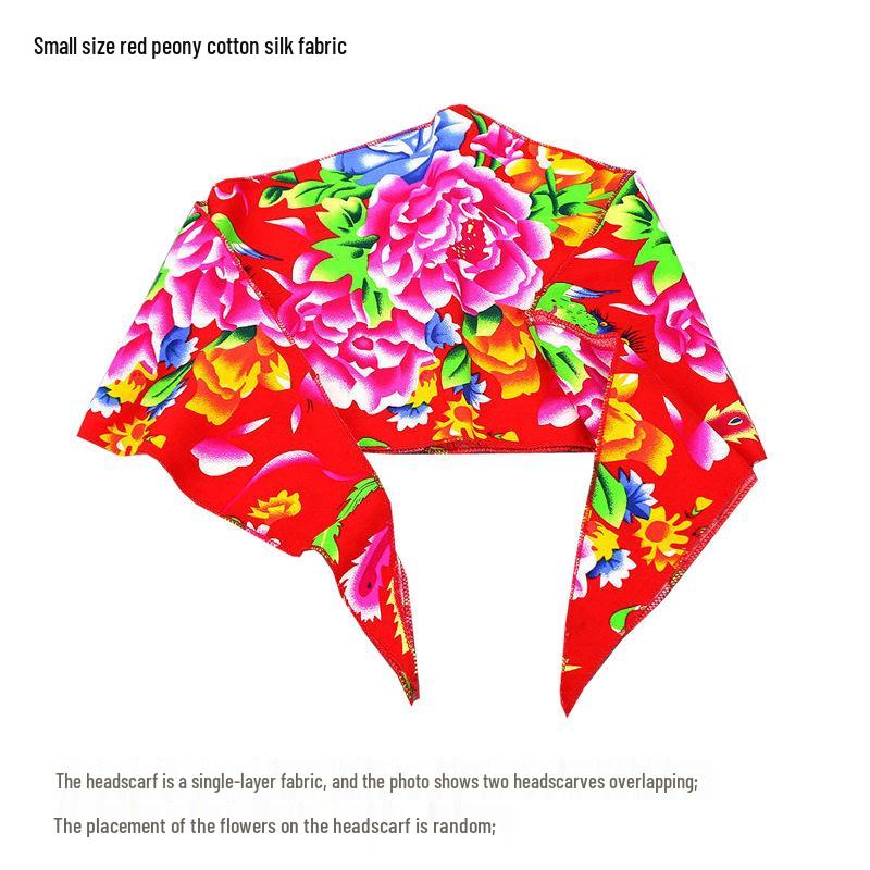 

Северо-восточный этнический цветочный треугольный платок для выступлений