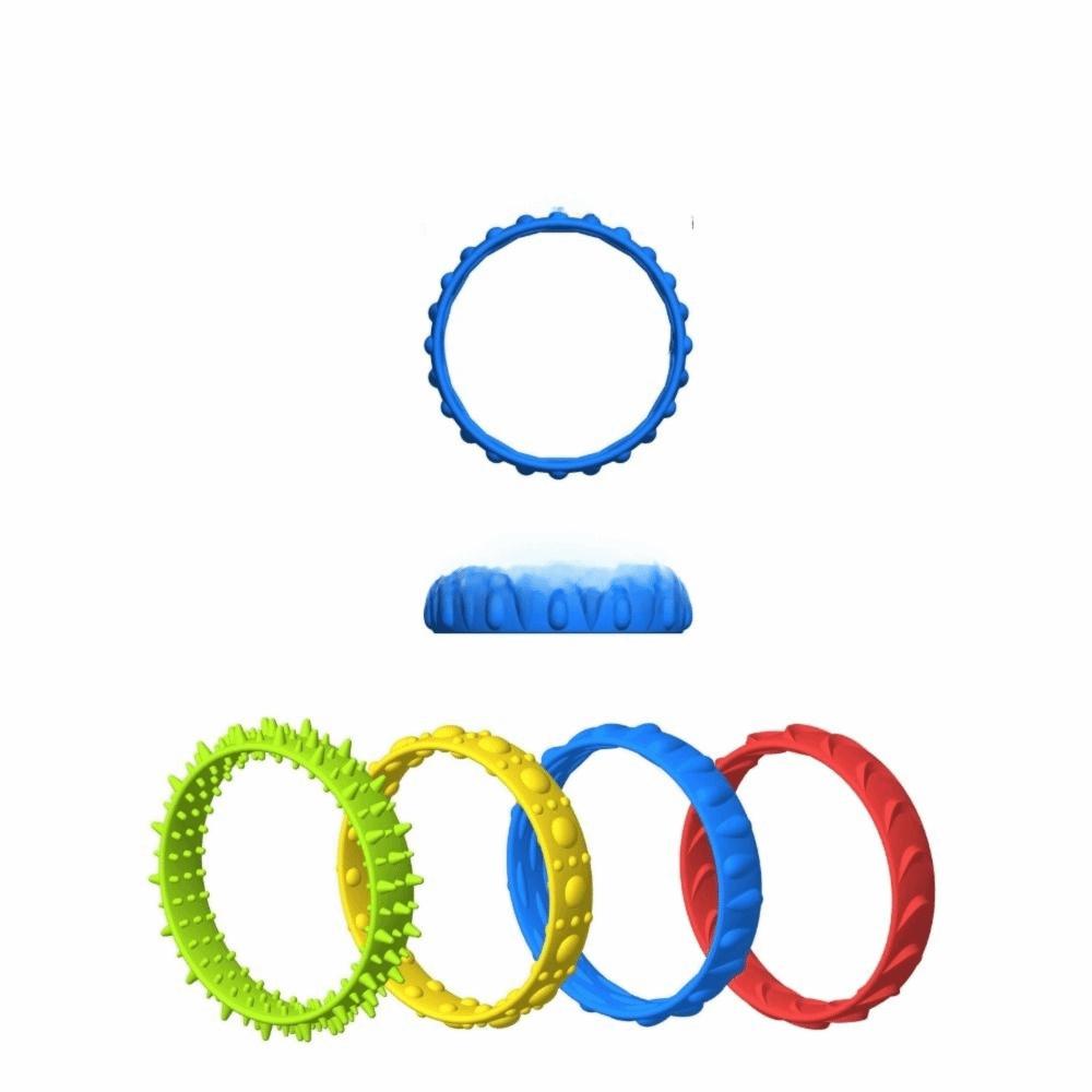 Soft Material TPR Sensory Hand Ring Toys Flexible Design Silent Decompressors Bracelet  Kids Play