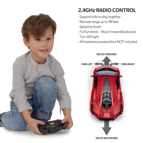 RASTAR 1/14 Scale Lamborghini Si?n RC Car, 2.4GHz Red, Manually Openable Doors, for Kids