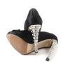 Tolle MIUMIU Pumps Offene Zehenpartie mit Kristallschmuck Schwarz Satin Damen 37 Gebraucht