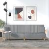 VidaXL Sofa Bed with Armrests Light Grey Fabric 351887