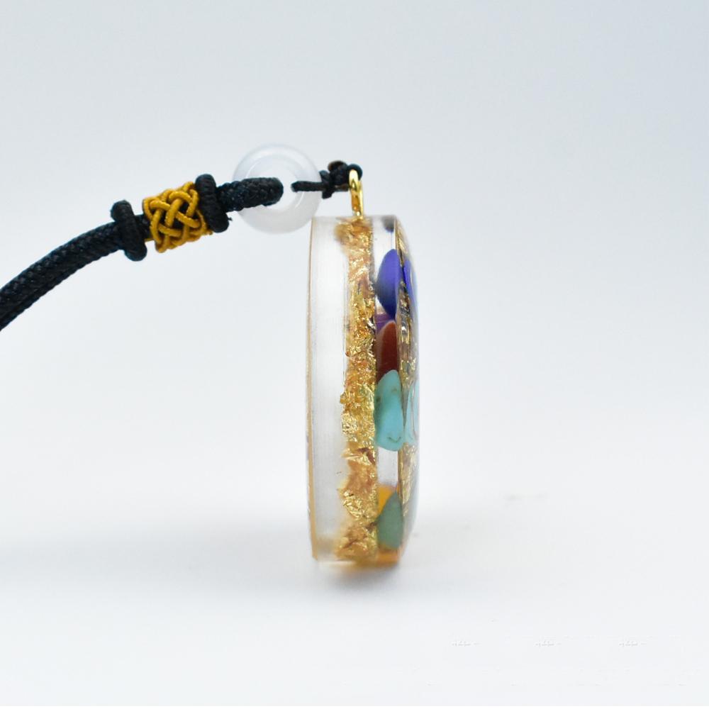 Amethyst Pendant Chakra Necklace Women Men Meditation Jewelry Amulet Accessories