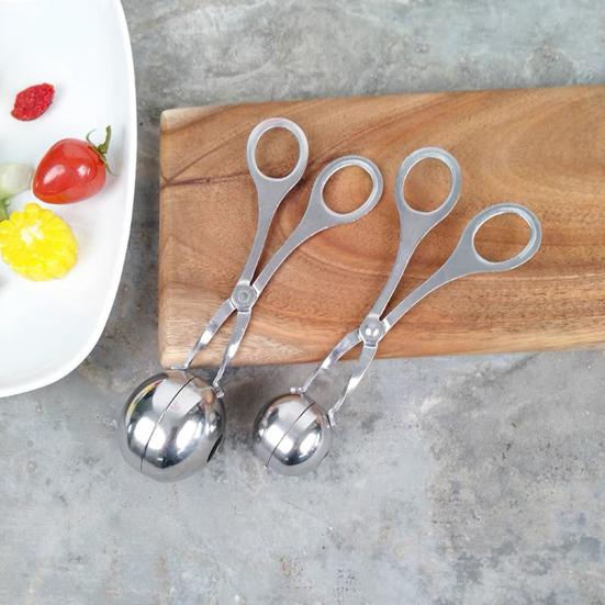Stainless Steel Meatball Maker Fish Ball Rice Making Mold for Round