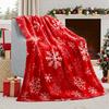 2025 New Christmas Soft Skin Friendly Blanket Thickened Warm Living Room Sofa Blanket Four Seasons Universal Holiday Decoration