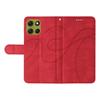 For Motorola Moto G86 5G Wallet Case Leather Phone Cover Stand with Curved Line Design