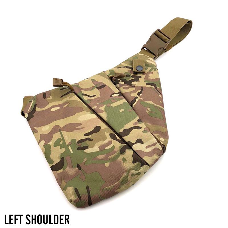Multifunctional Concealed Storage Gun Bag Holster Men's Left Right Nylon Shoulder Bag Anti-theft Bag Chest Bag Hunting
