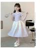 Girls' dress 2026 summer super western-style little girl, internet celebrity, middle-aged princess, chiffon dress, fluffy chiffon dress
